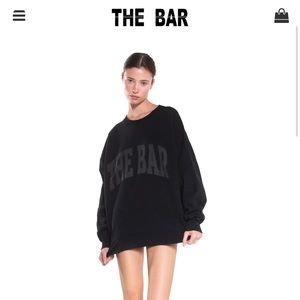 the bar varsity sweatshirt size XL